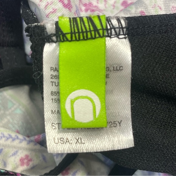 N by BAREFOOT MISS OF CALIFORNIA Multi Design Crossover Strap Swim Dress XL - Picture 5 of 9